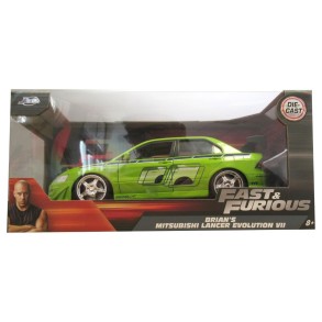 Coche Fast & Furious - Mitsubishi Lancer Evolution VII de Brian Escala 1:24 2