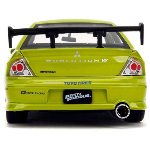 Coche Fast & Furious - Mitsubishi Lancer Evolution VII de Brian Escala 1:24