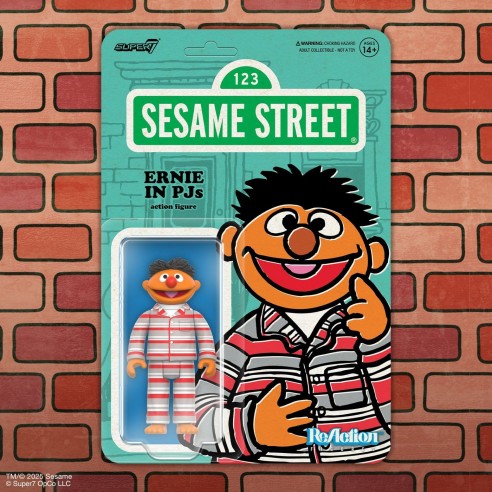 Figura Barrio Sésamo ¡Diversión! Ernie - Epi en Pijama - 10 cm