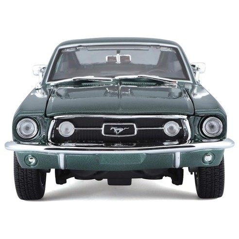 Coche Ford Mustang 1967  GTA Fastback Verde Metalizado Escala 1:18
