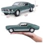 Coche Ford Mustang 1967  GTA Fastback Verde Metalizado Escala 1:18