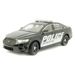 Coche Ford Police 2013 Interceptor Negro Escala 1:24