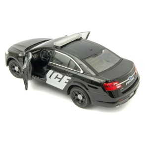 Coche Ford Police 2013 Interceptor Negro Escala 1:24 2