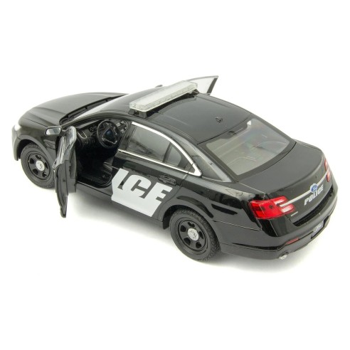 Coche Ford Police 2013 Interceptor Negro Escala 1:24