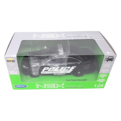 Coche Ford Police 2013 Interceptor Negro Escala 1:24