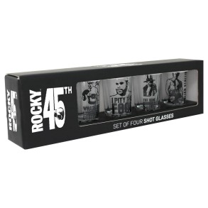 Pack de 4 Vasos de Chupitos Rocky 45 Aniversario 2