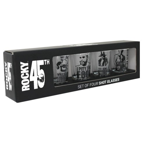Pack de 4 Vasos de Chupitos Rocky 45 Aniversario