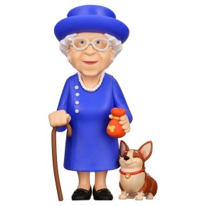 Figura Minix Reina Isabel II con su Corgi 12 cm