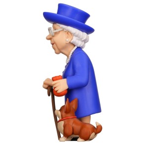 Figura Minix Reina Isabel II con su Corgi 12 cm 2