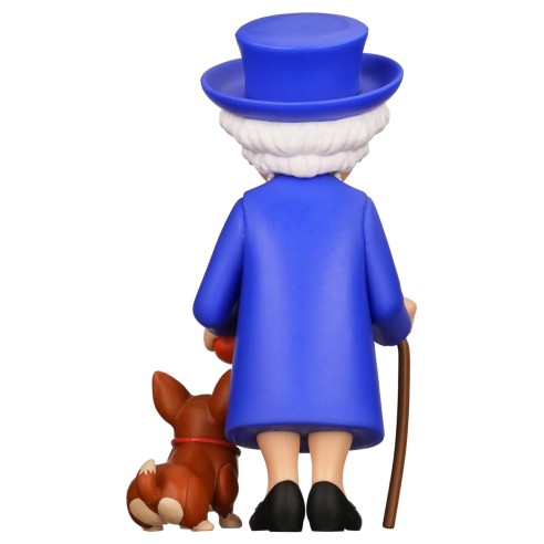 Figura Minix Reina Isabel II con su Corgi 12 cm