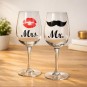 Set Copas de Vino Señor y Señora