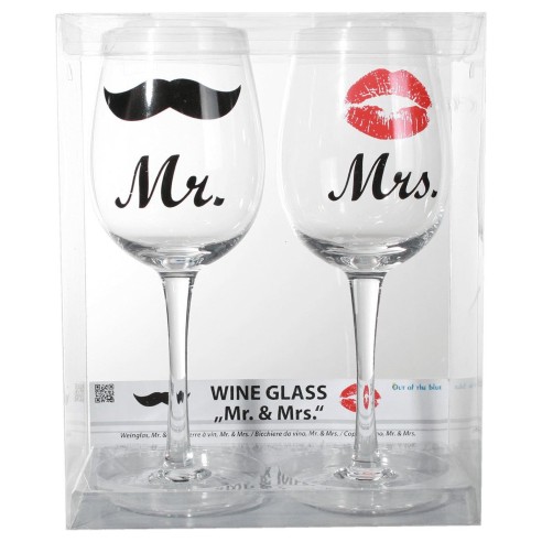Set Copas de Vino Señor y Señora