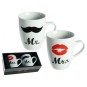 Conjunto Tazas de Porcelana Señor y Señora