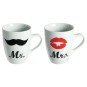Conjunto Tazas de Porcelana Señor y Señora