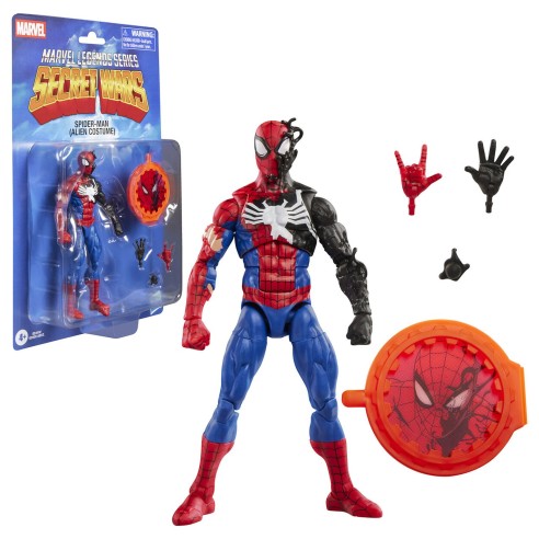 Figura Spider-Man Alien Costume Secret Wars Marvel Legends Series 15 cm