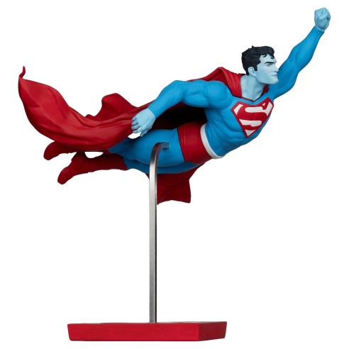 Estatua Superman By Lee Bermejo Dc Superman Red And Blue Escala 1:10 - 26 cm