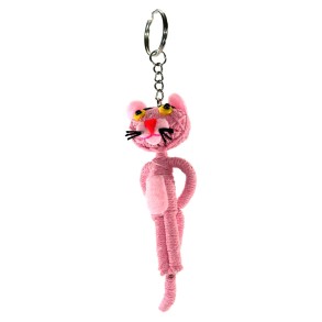 LLavero de Lana Pantera Rosa