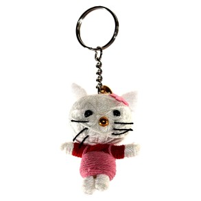 LLavero de Lana Hello Kitty