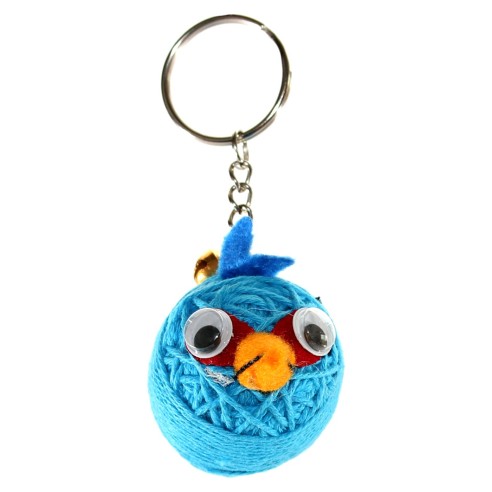 LLavero de Lana Angry Birds Azul