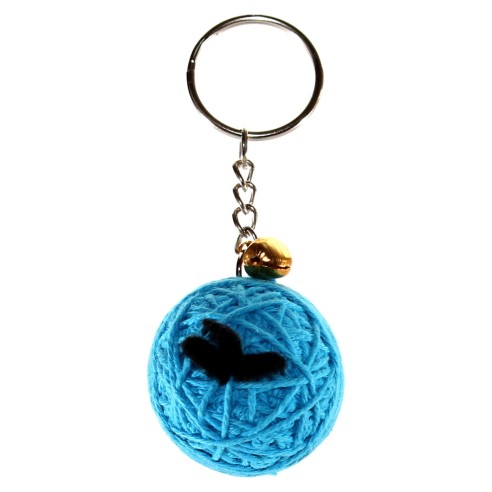 LLavero de Lana Angry Birds Azul
