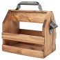 Portabotellas de Madera con Abrebotellas