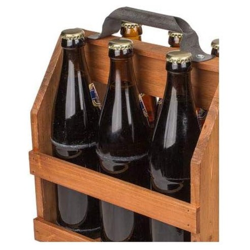 Portabotellas de Madera con Abrebotellas