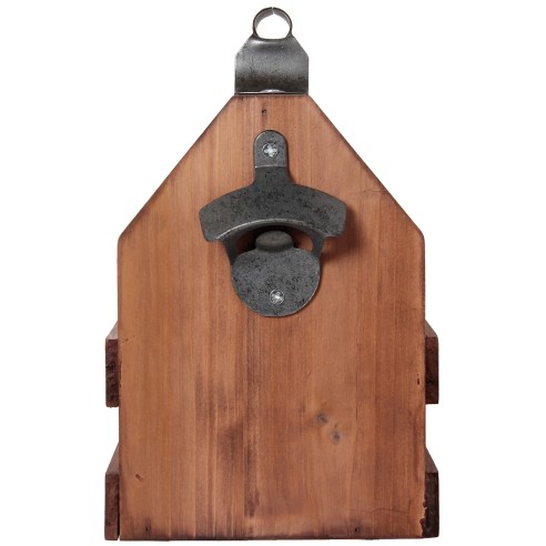 Portabotellas de Madera con Abrebotellas