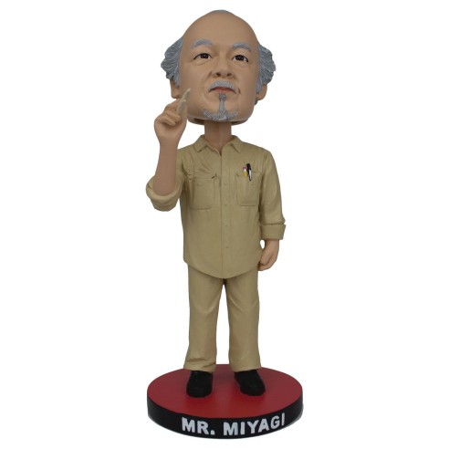 Figura Cabezón Karate Kid Mr. Miyagi 20 cm