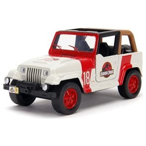 Coche Jeep Wrangler Vehiculo Jurassic Park Hollywood Rides Escala 1:32