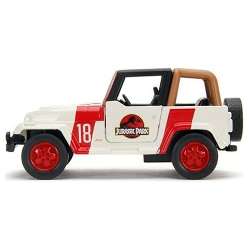 Coche Jeep Wrangler Vehiculo Jurassic Park Hollywood Rides Escala 1:32