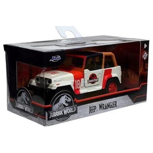 Coche Jeep Wrangler Vehiculo Jurassic Park Hollywood Rides Escala 1:32
