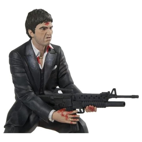 Figura Tony Montana Sangre Disparando Scarface 18 cm