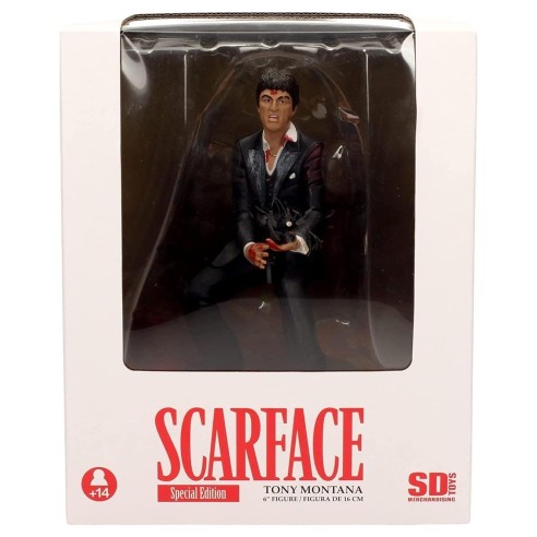 Figura Tony Montana Sangre Disparando Scarface 18 cm