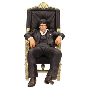 Figura Tony Montana Sentado Scarface 18 cm