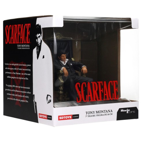 Figura Tony Montana Sentado Scarface 18 cm