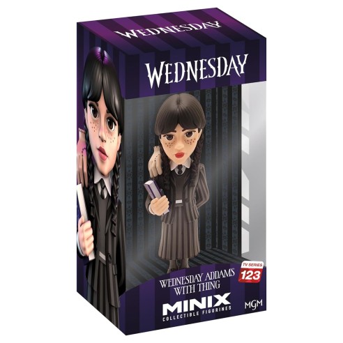 Figura Minix Wednesday Addams con Cosa 12 cm