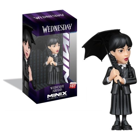 Figura Minix Wednesday Paraguas 12 cm