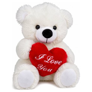 Osito Peluche Corazón Rojo I Love You 2