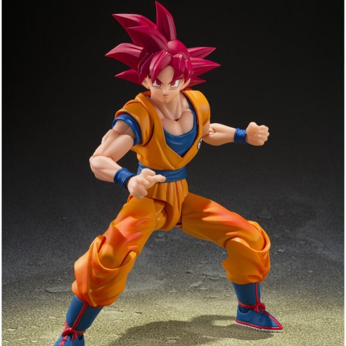 Figura Super Saiyan God Son Goku God Aura Dragon Ball Super 14,5 cm