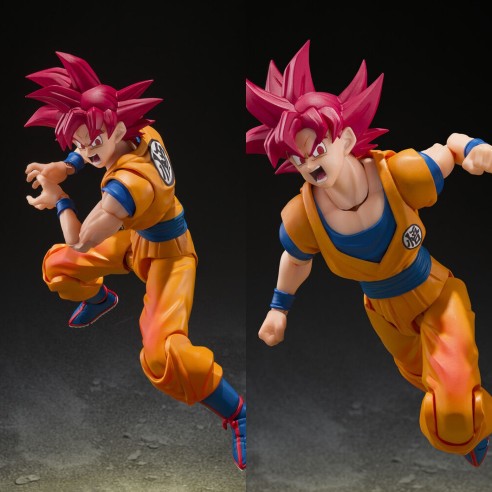 Figura Super Saiyan God Son Goku God Aura Dragon Ball Super 14,5 cm