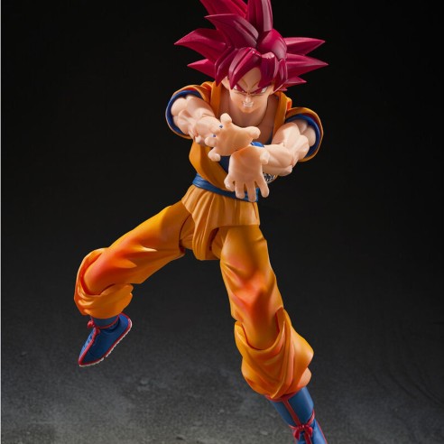 Figura Super Saiyan God Son Goku God Aura Dragon Ball Super 14,5 cm