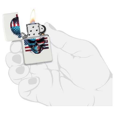 Encendedor Zippo Skull Flag Design
