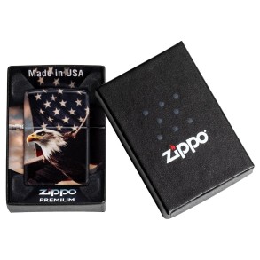 Encendedor Zippo Eagle Usa Flag Design