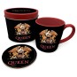 Lata Regalos con Taza + Posavasos Queen