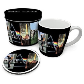 Lata Regalos con Taza + Posavasos Pink Floyd