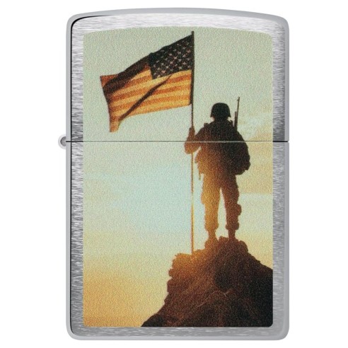Encendedor Zippo Soldier Silhouette Design