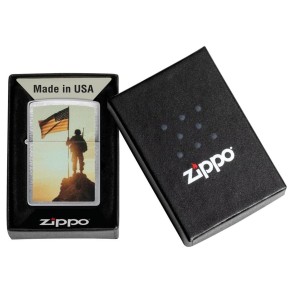 Encendedor Zippo Soldier Silhouette Design 2