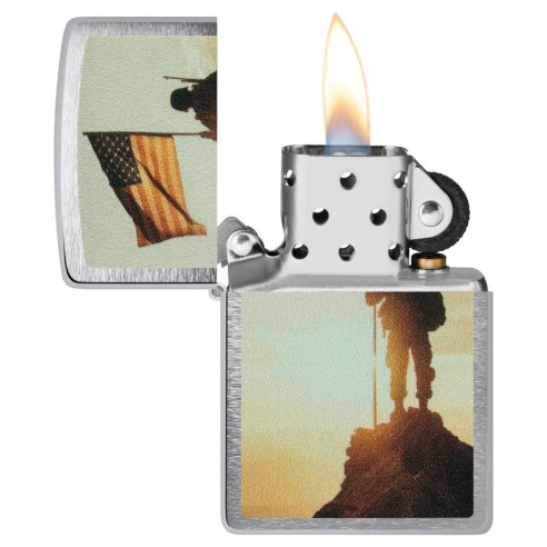 Encendedor Zippo Soldier Silhouette Design