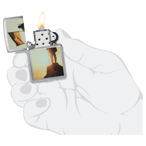 Encendedor Zippo Soldier Silhouette Design