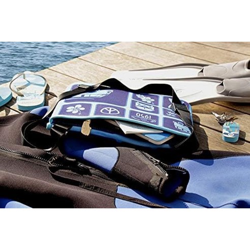 Bolsa Volkswagen Bus Neopreno Azul Grande Bune02